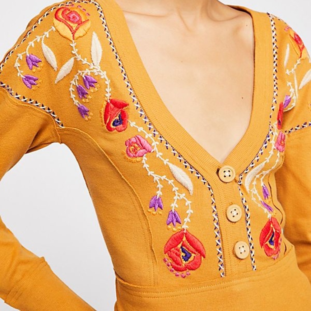 Free People Western Vibes Top